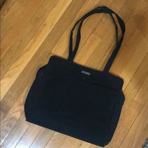 Gucci vinyl laptop bag black